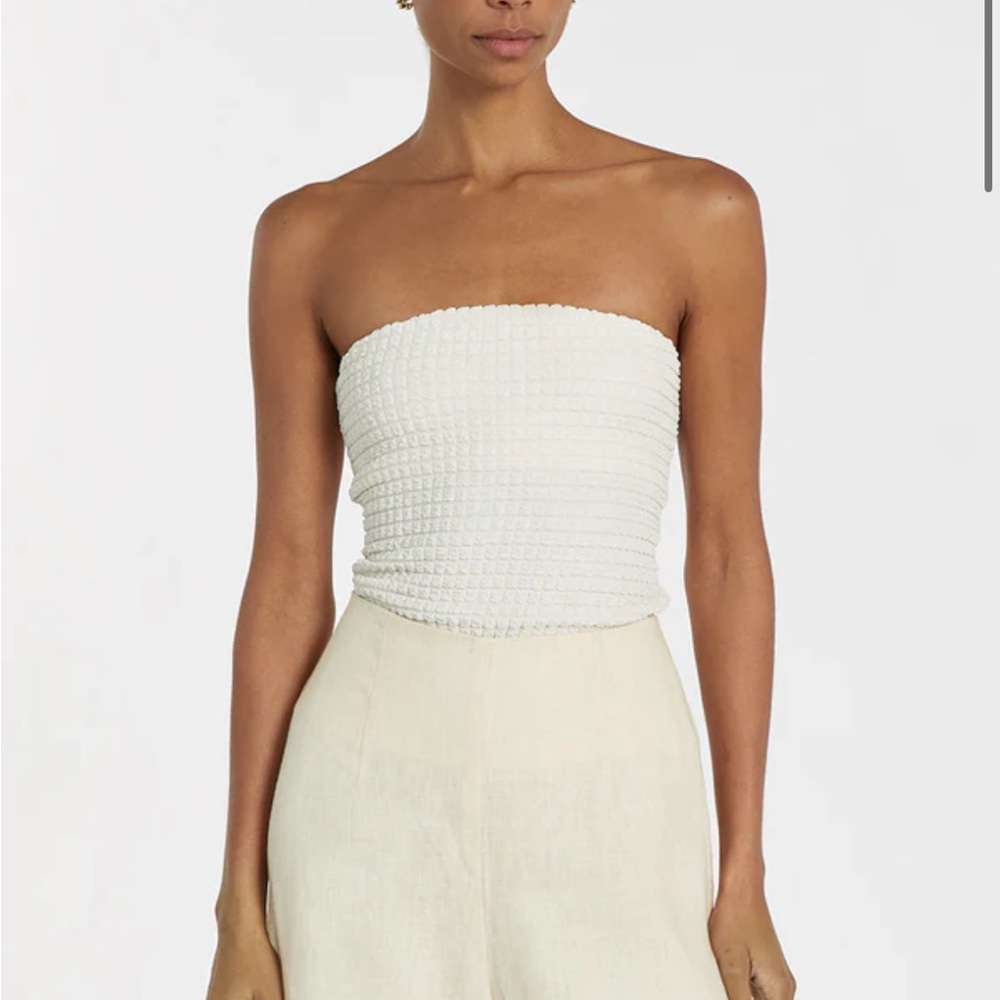 ALEX CREAM BANDEAU TOP